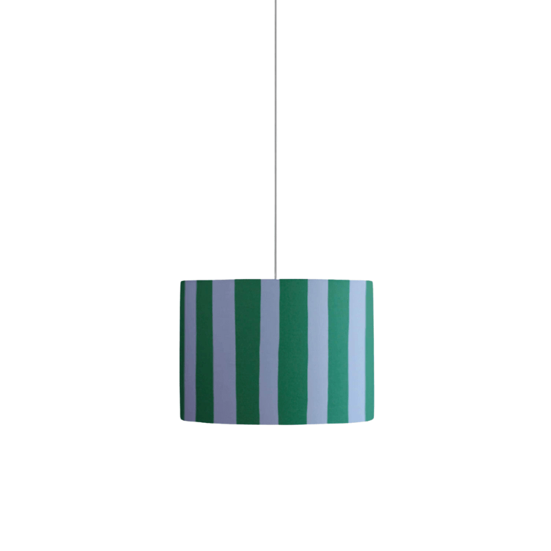 Blue stripes print lamp shade