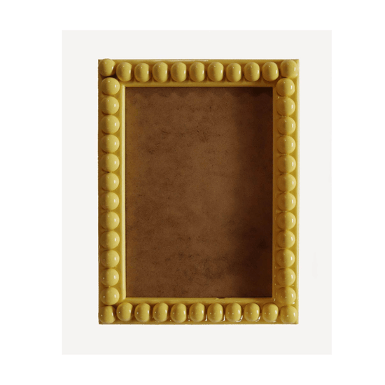 Cashmere Yellow Bobbin Picture Frame