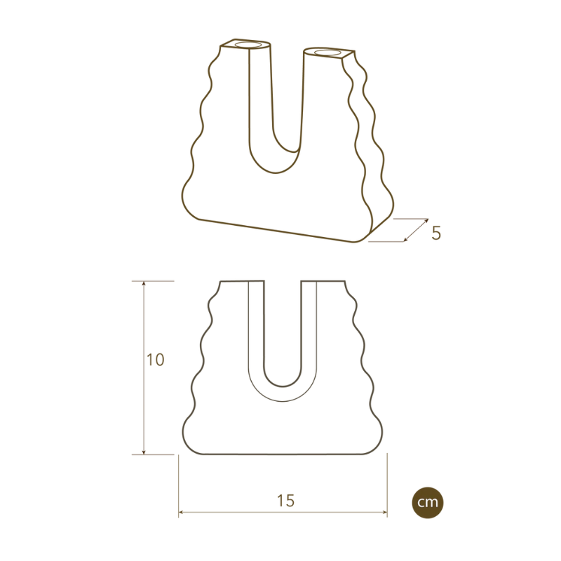 Candles Holder - Sandstone