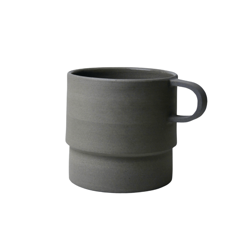 Tall Angular Mug, Light Grey