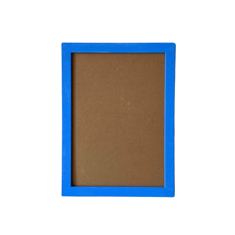 Painted Wood Picture Frame, Periwinkle
