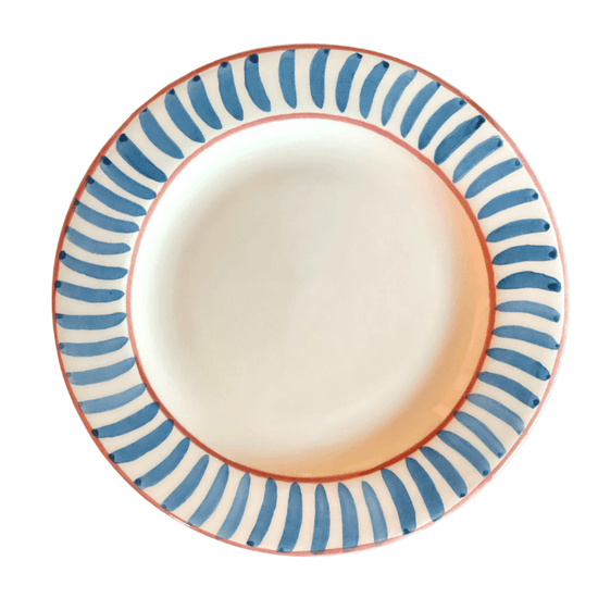 Ceramic Blue Dining Plate | Set of 12
