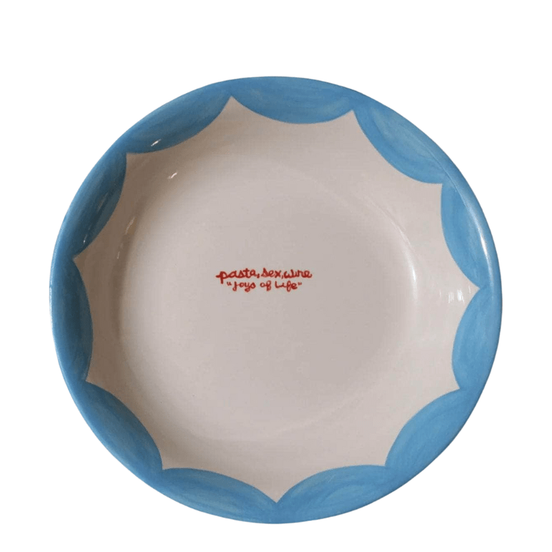 Speckled Hand-painted Family Style Pasta Bowl