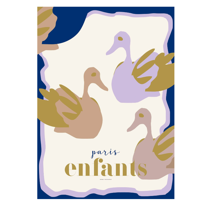 Enfants - Swan Poster Print