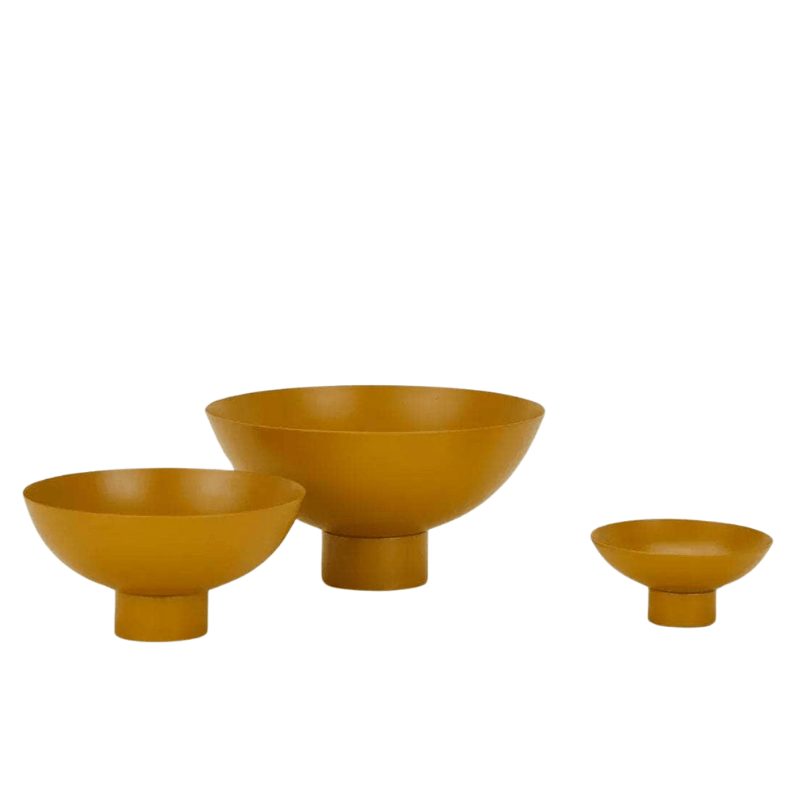 Essential Footed Bowl - Mustard