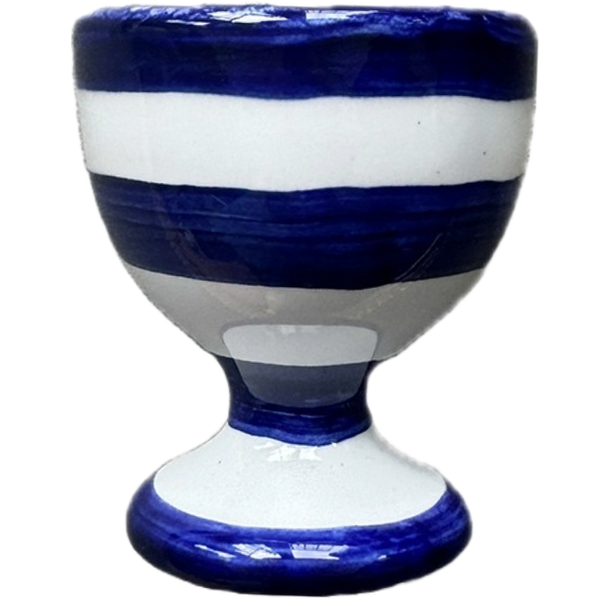 Blue Stripe Egg Cup