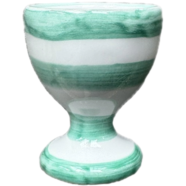 Green Stripe Egg Cup