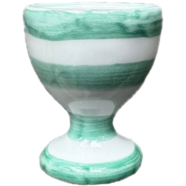Green Stripe Egg Cup