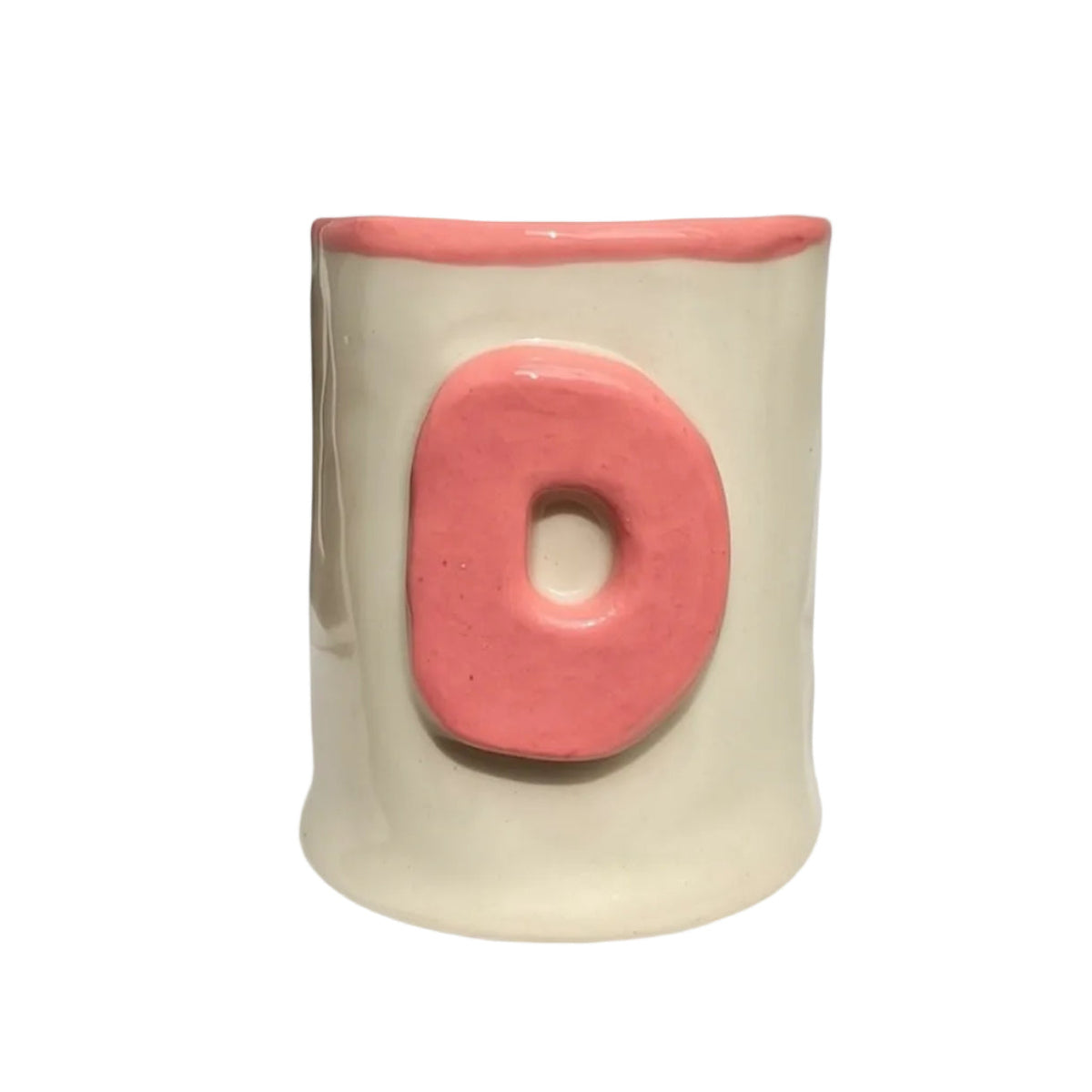 Coral Mono Bright Pen Pot - Alpha Beaker