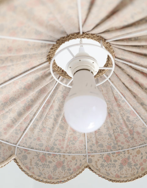 Floral-Shaped Pendant Light Cosette Printed “English Garden”