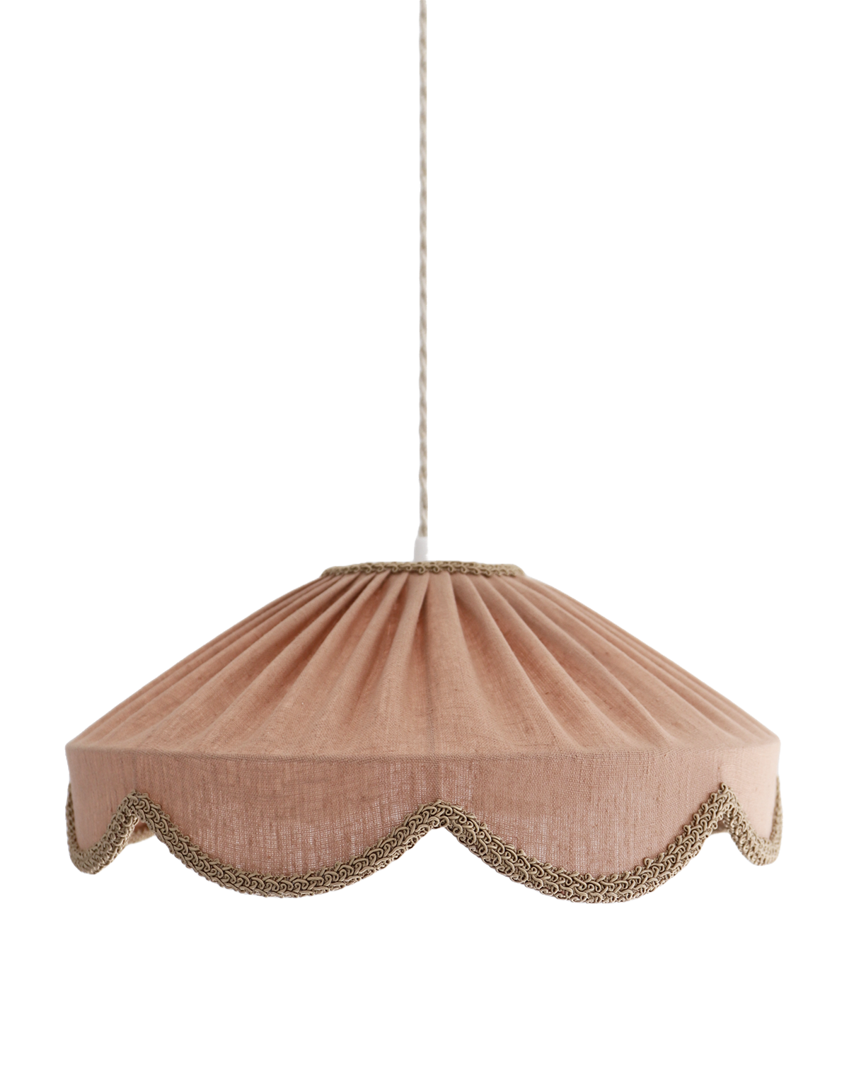 Floral-Shaped Pendant Light Solid Cosette “Classic Linen”