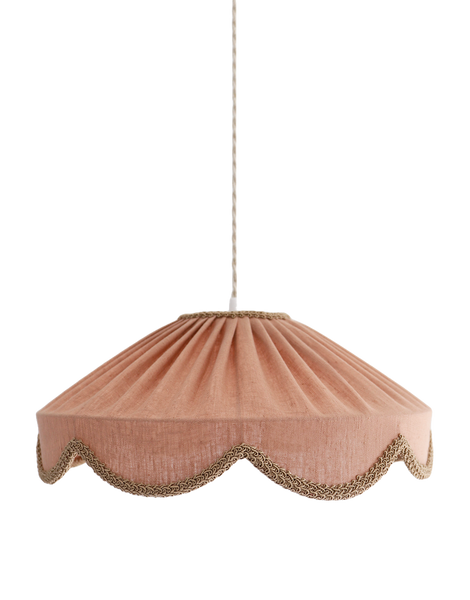 Floral-Shaped Pendant Light Solid Cosette “Classic Linen”