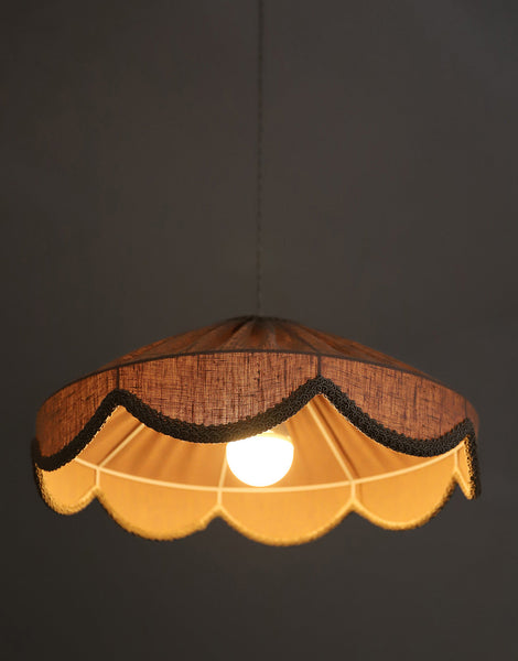 Floral-Shaped Pendant Light Solid Cosette “Classic Linen”
