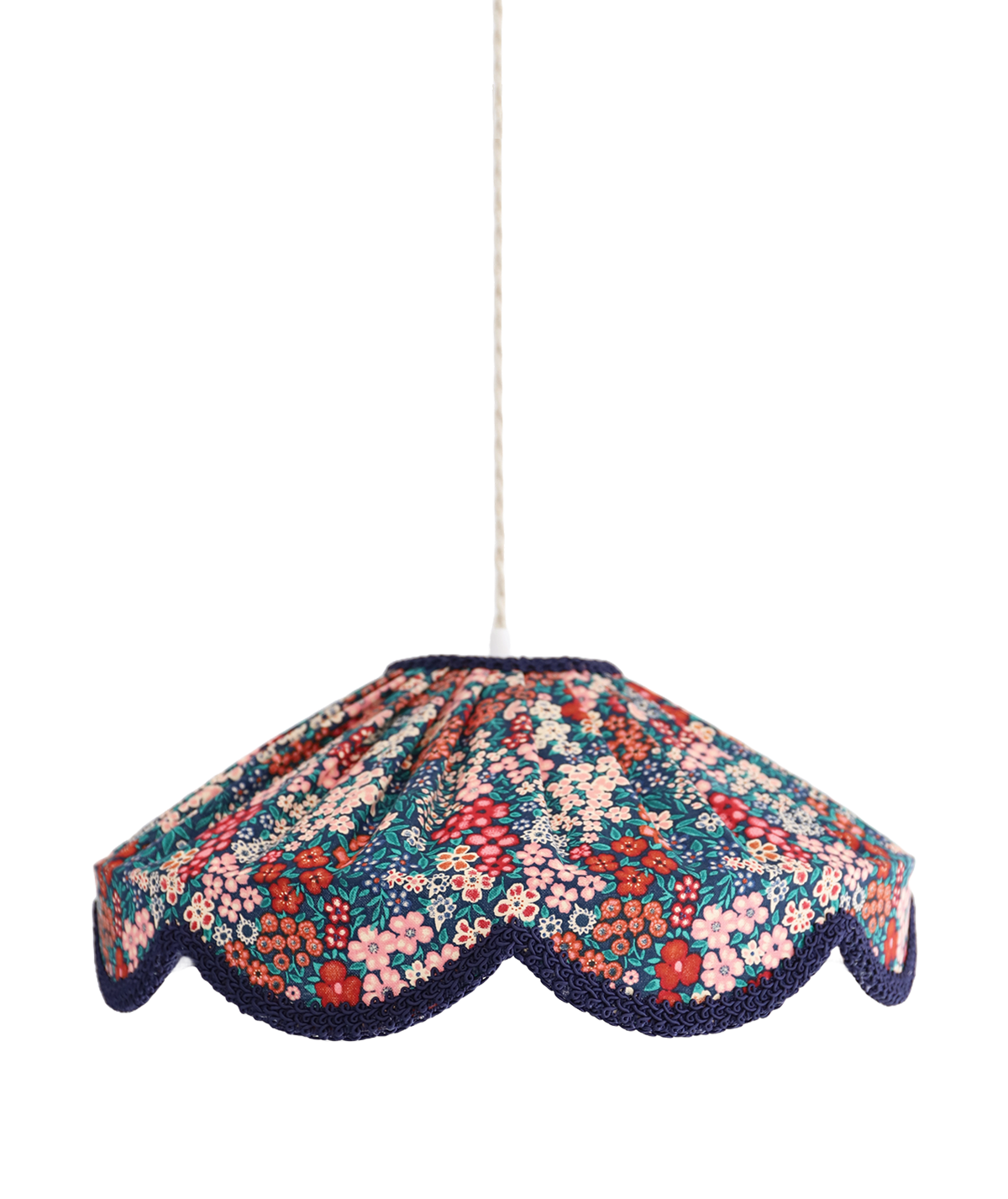 Floral-Shaped Pendant Light Cosette Printed “Mille Fleurs”