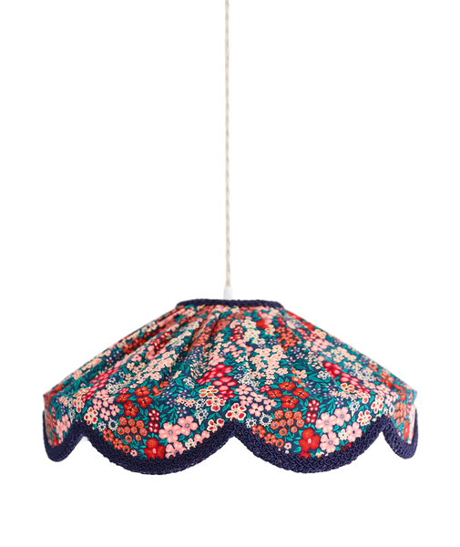 Floral-Shaped Pendant Light Cosette Printed “Mille Fleurs”