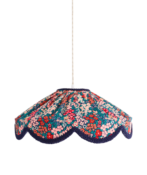 Floral-Shaped Pendant Light Cosette Printed “Mille Fleurs”
