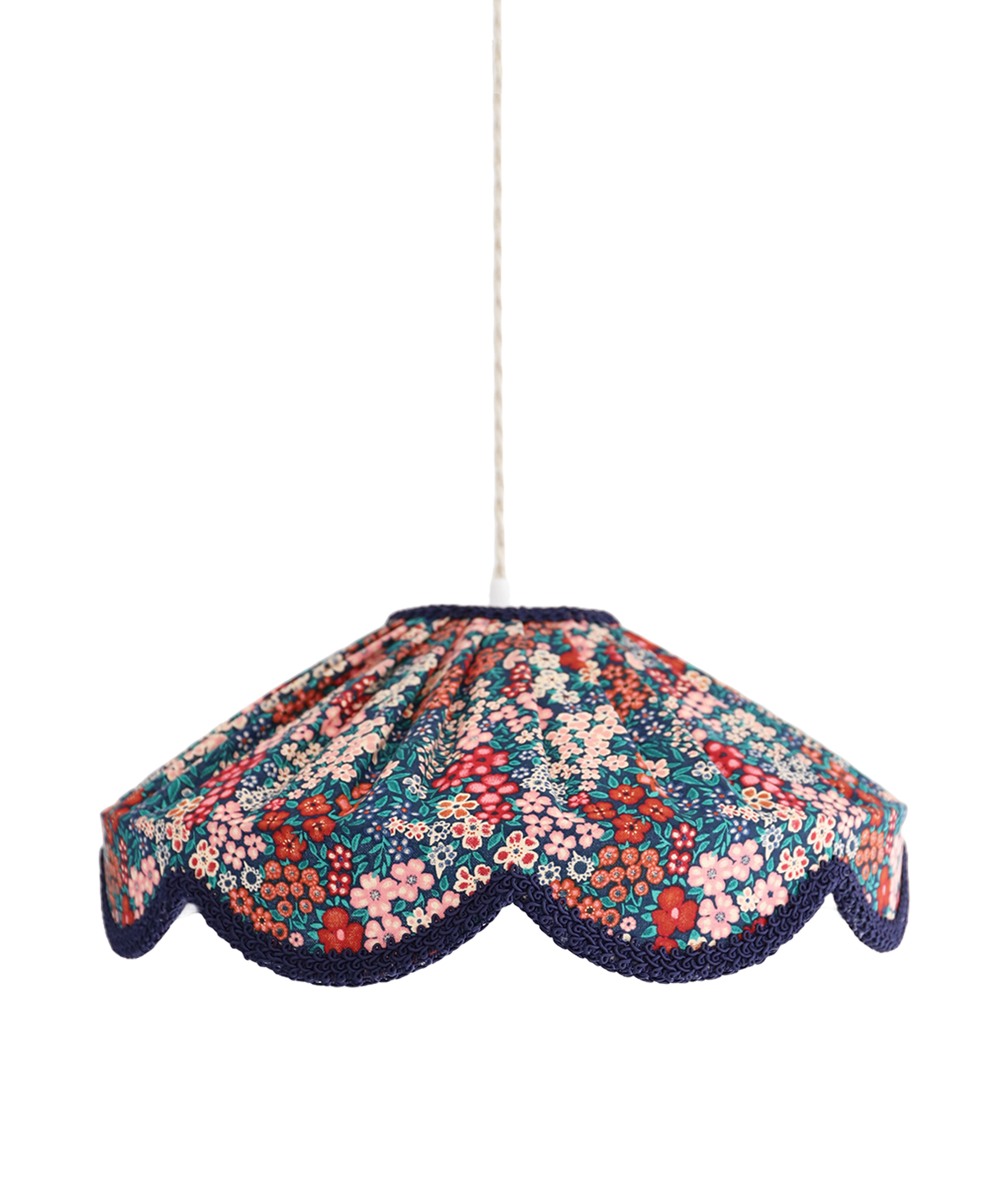 Floral-Shaped Pendant Light Cosette Printed “Mille Fleurs”