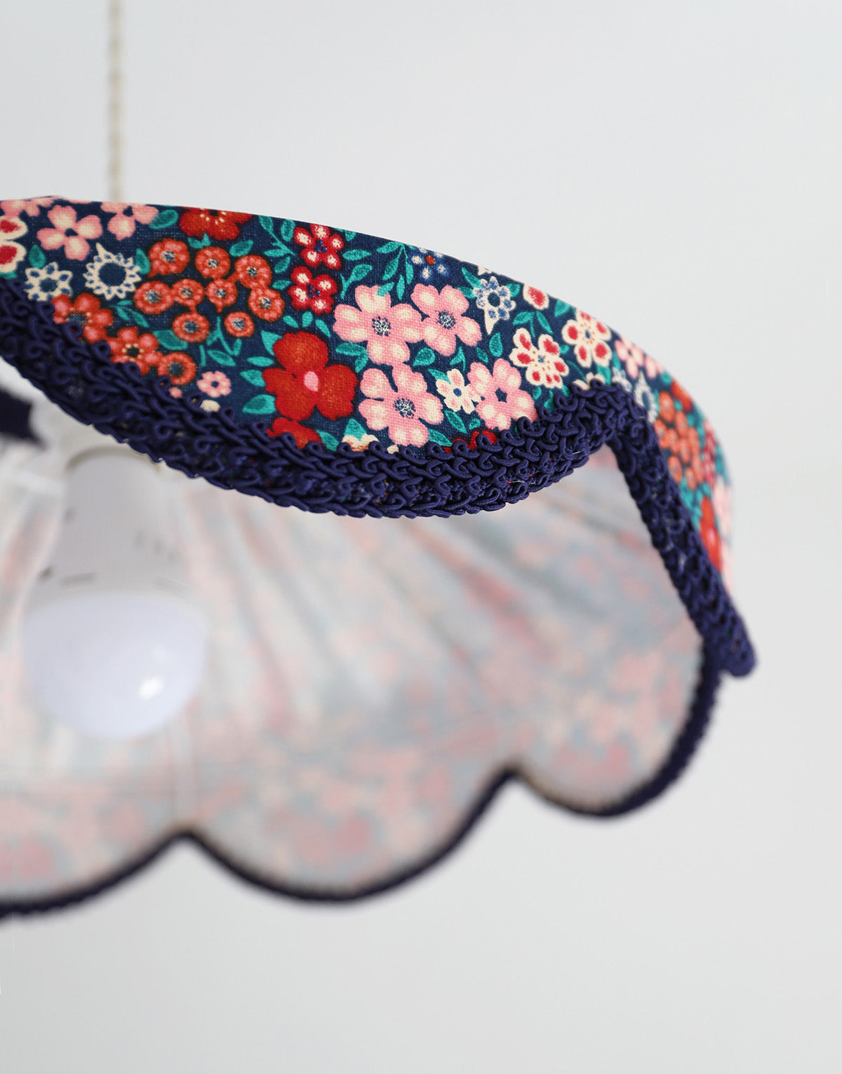 Floral-Shaped Pendant Light Cosette Printed “Mille Fleurs”