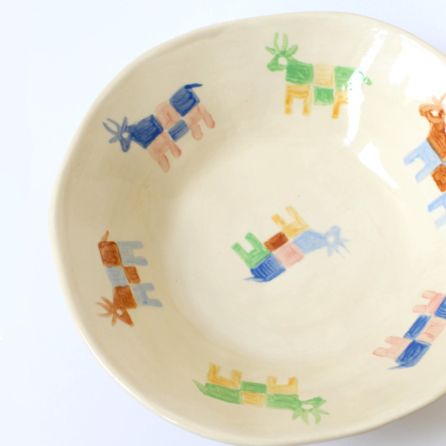 'Moo' Hand Painted Cows Bowl