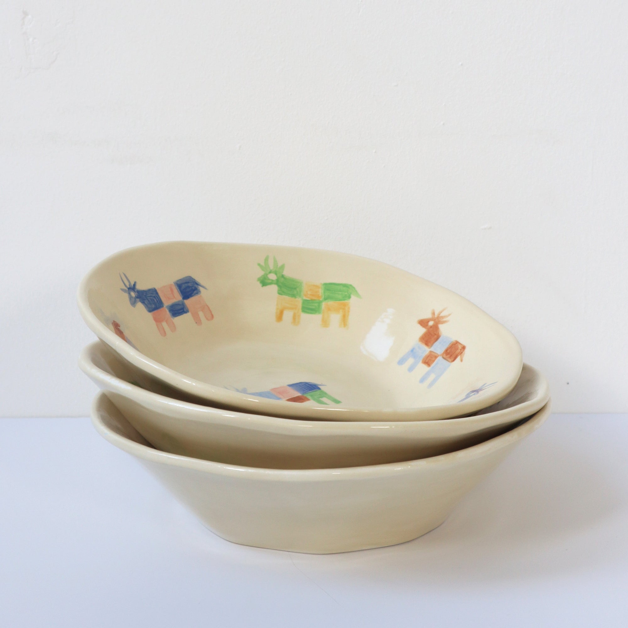 'Moo' Hand Painted Cows Bowl