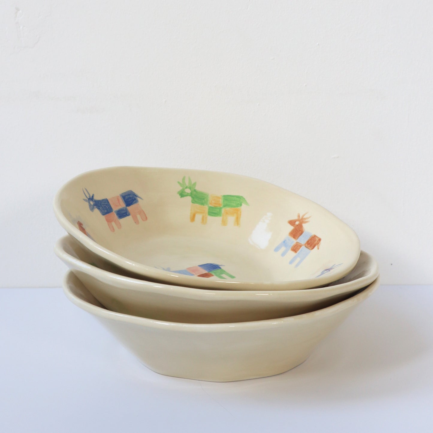 'Moo' Hand Painted Cows Bowl