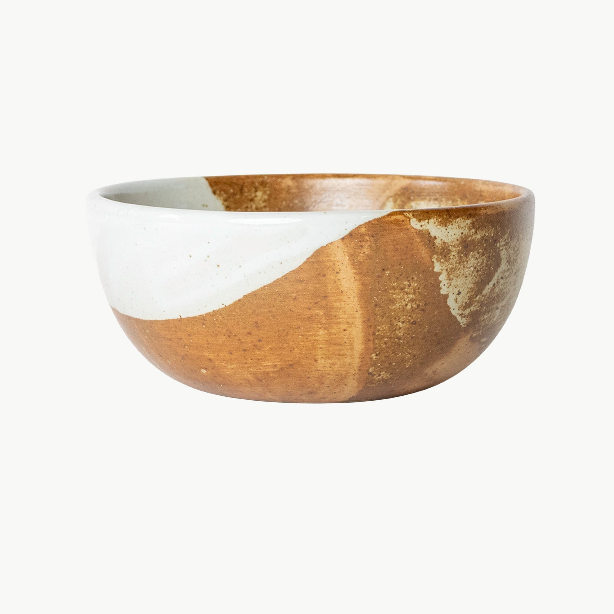 Tavora Cereal Bowls Set of 4, Reactive Salt-glaze - White