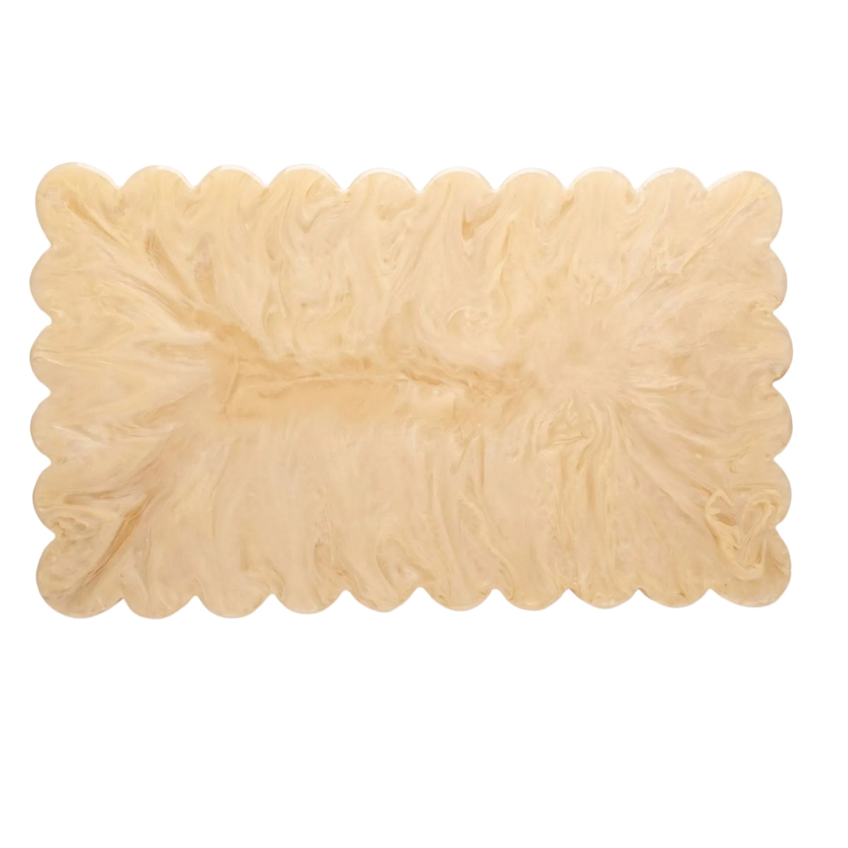 Vanilla Resin Cheese Board, 14 Inch