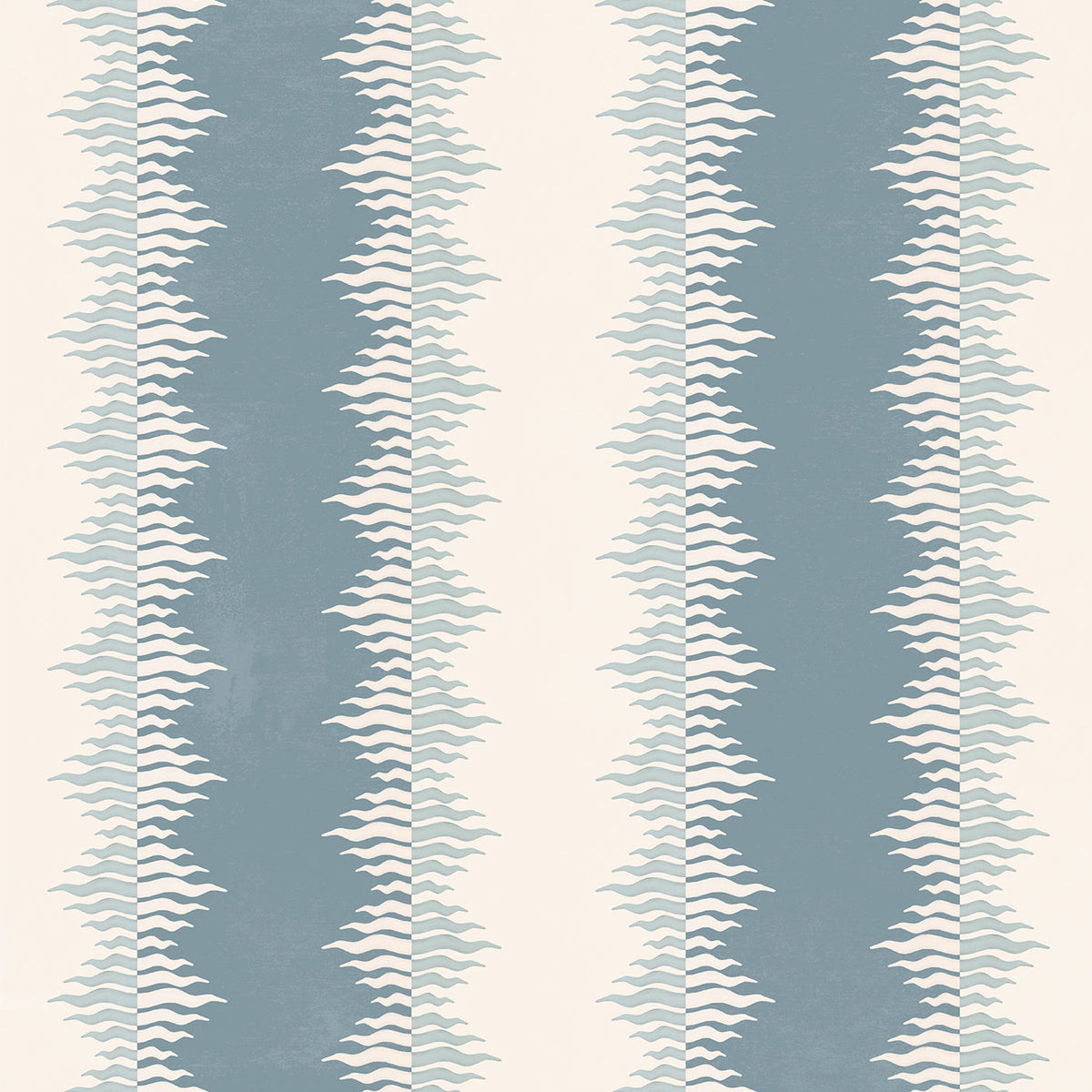 Crimped Stripe Wallpaper -  Stone Blue