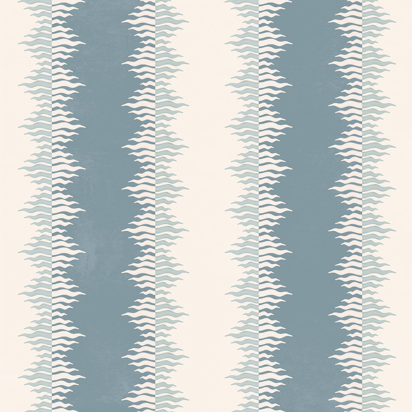 Crimped Stripe Wallpaper -  Stone Blue