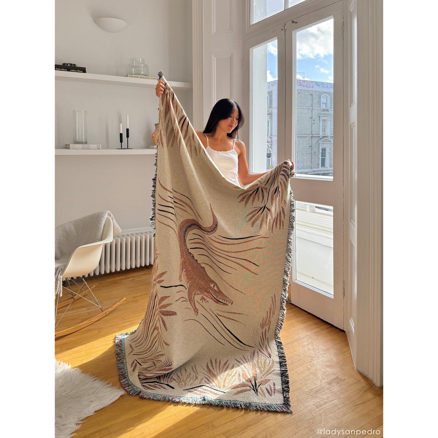 Croc Monsieur - Recycled Cotton Woven Throw