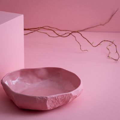 Crockery Pink Large Flat Bowl by Max Lamb | 1882 Ltd