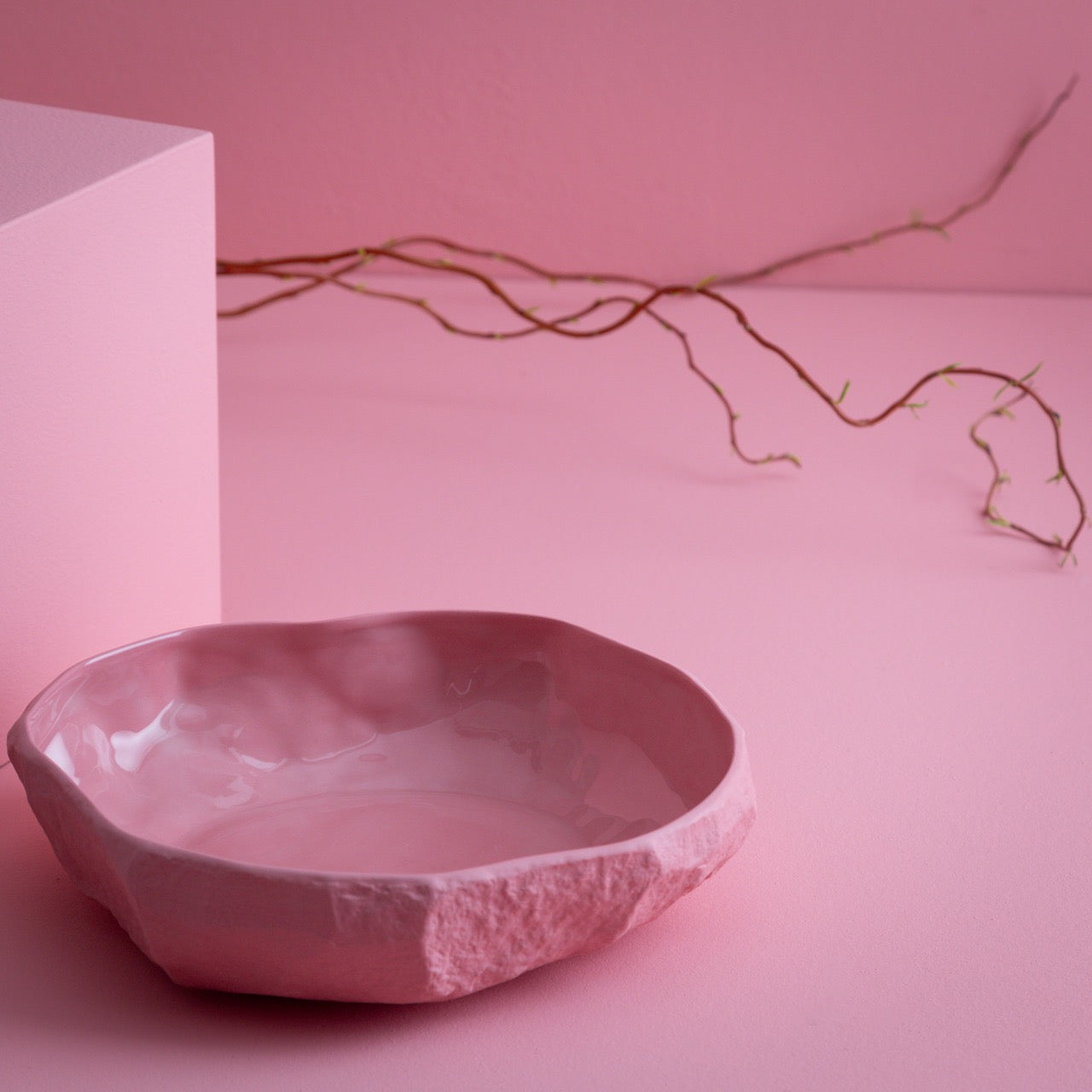 Crockery Pink Large Flat Bowl by Max Lamb | 1882 Ltd