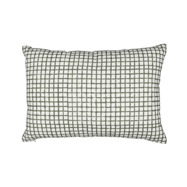 Block Printed Kaleido Pillow Cover 14" x 20"