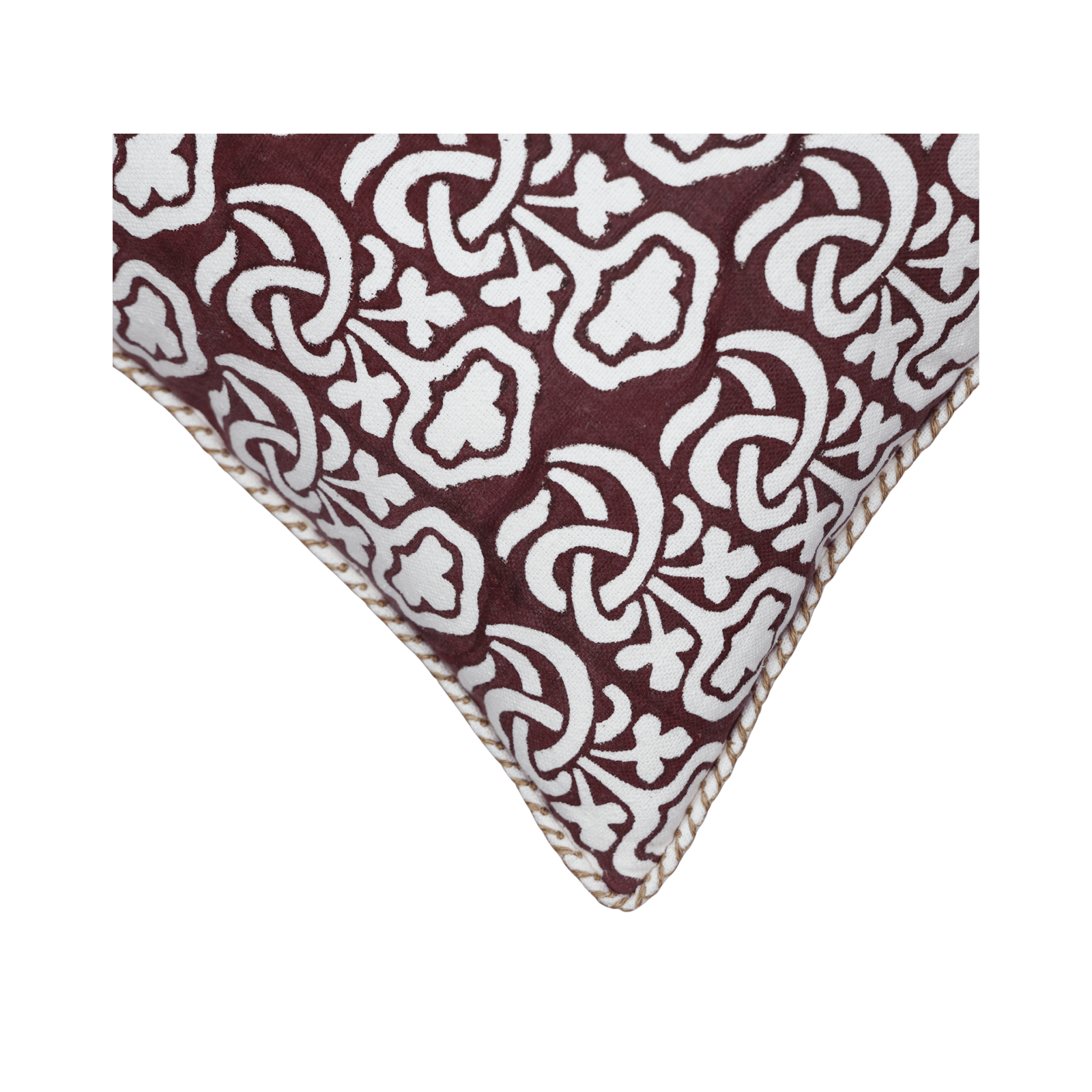 Block Printed Kaleido Pillow Cover 20" x 20"