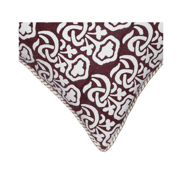 Block Printed Kaleido Pillow Cover 20" x 20"