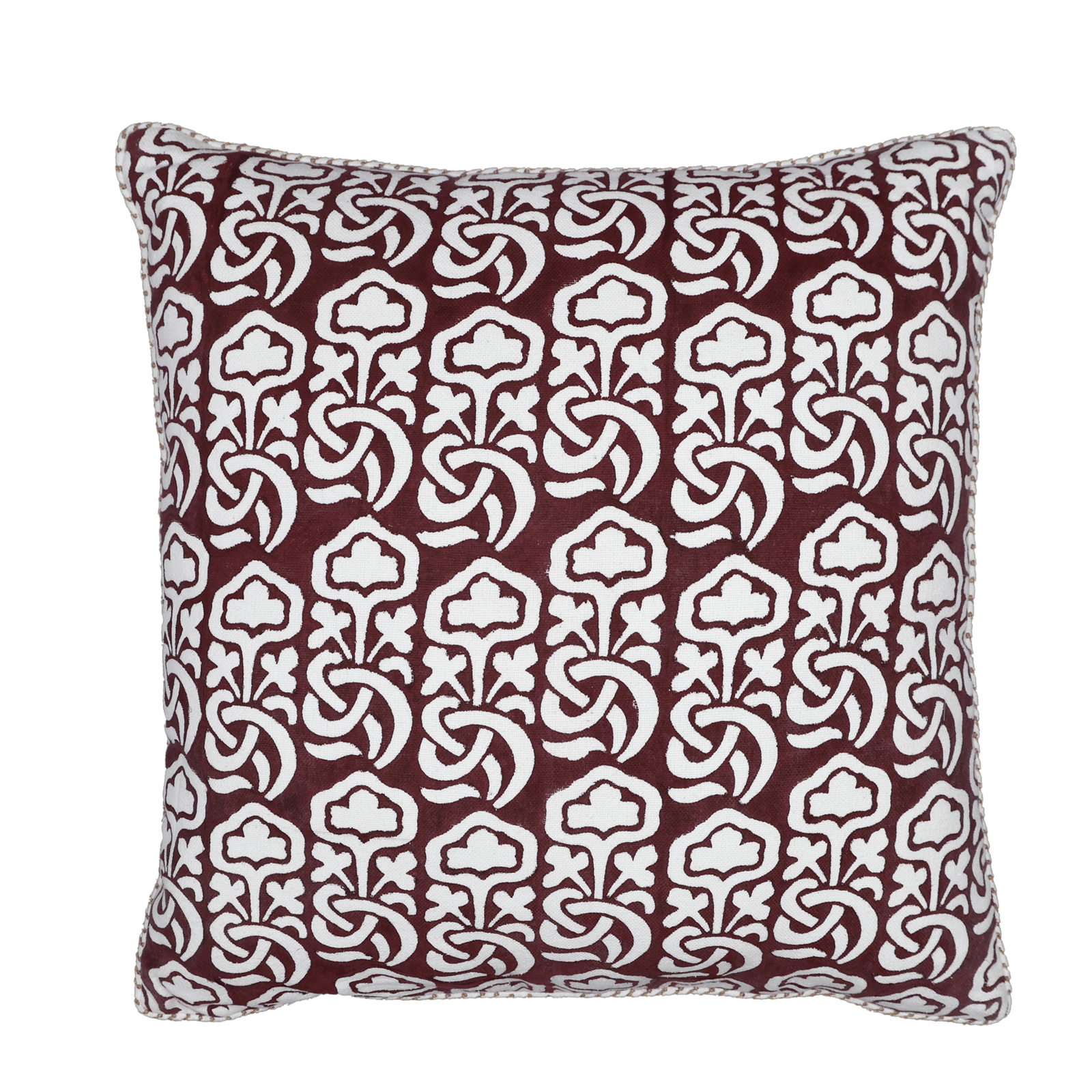 Block Printed Kaleido Pillow Cover 20" x 20"