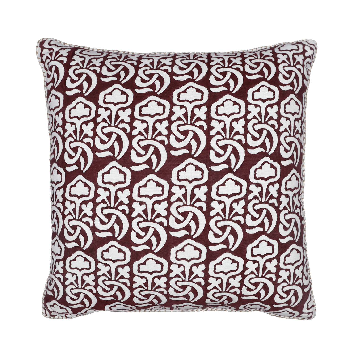 Block Printed Kaleido Pillow Cover 20" x 20"