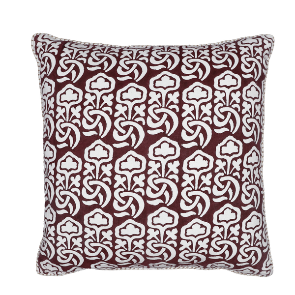 Block Printed Kaleido Pillow Cover 20" x 20"