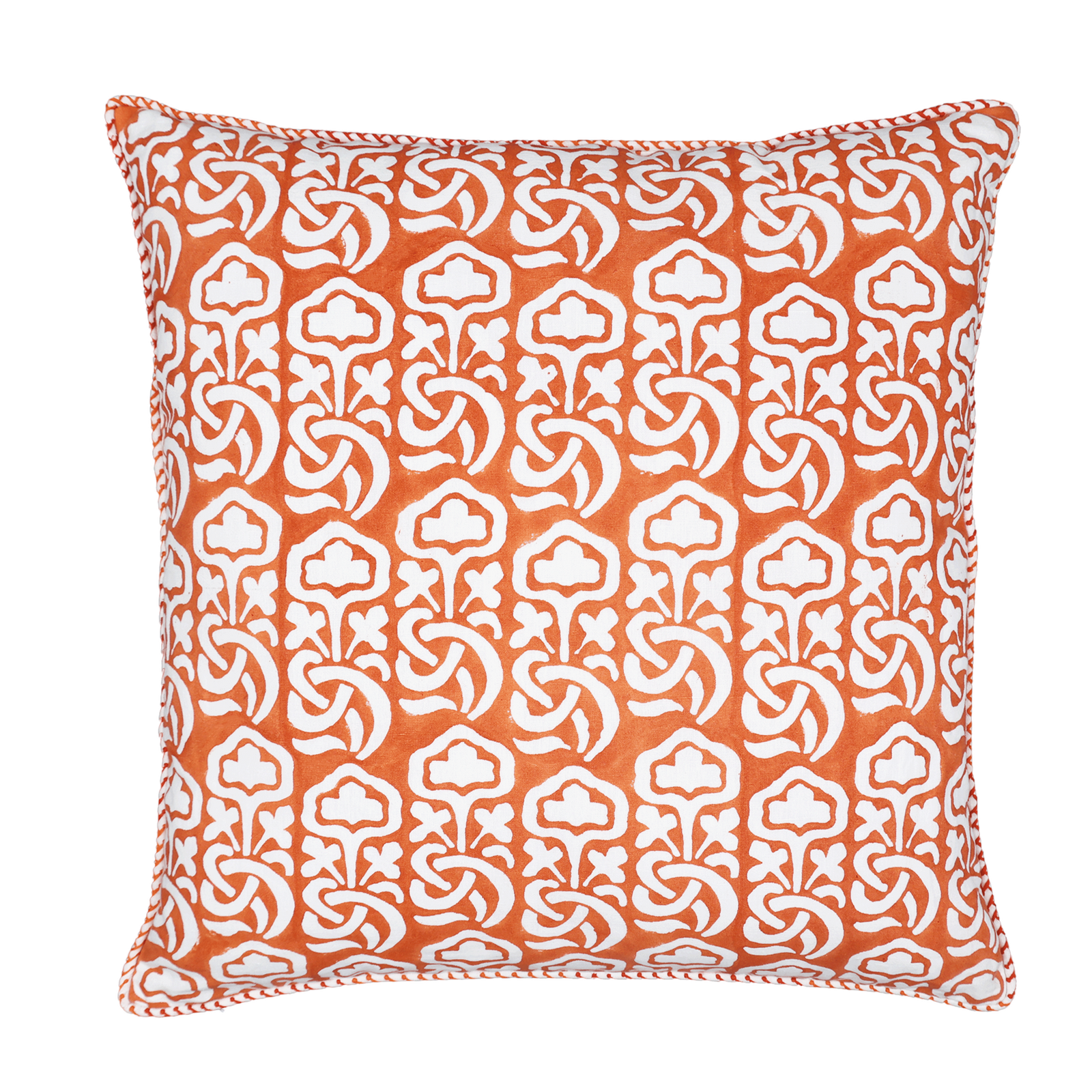 Block Printed Kaleido Pillow Cover 20" x 20"