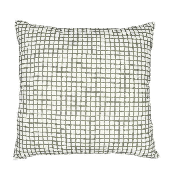 Block Printed Kaleido Pillow Cover 20" x 20"