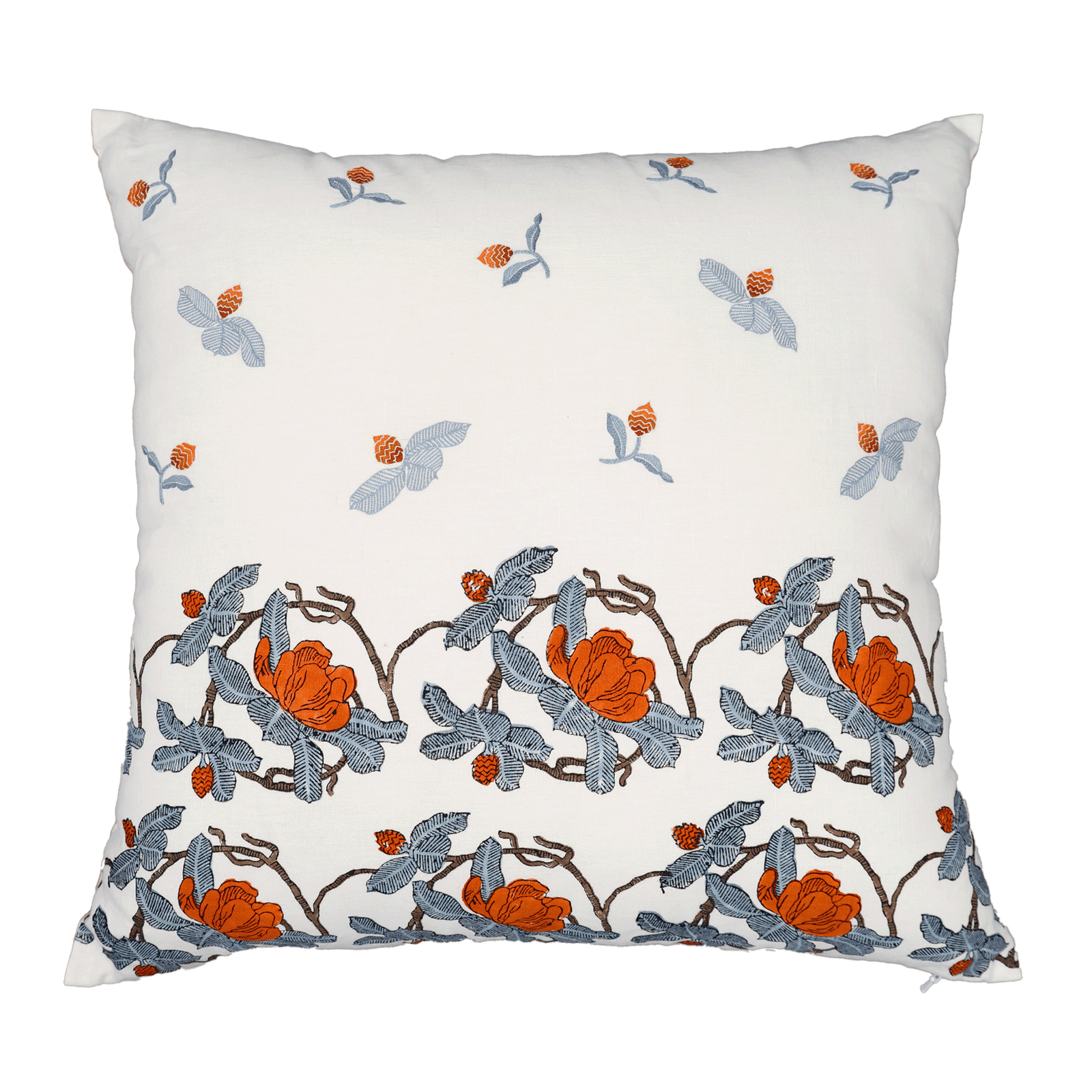 Block Printed Kaleido Pillow Cover 20" x 20"