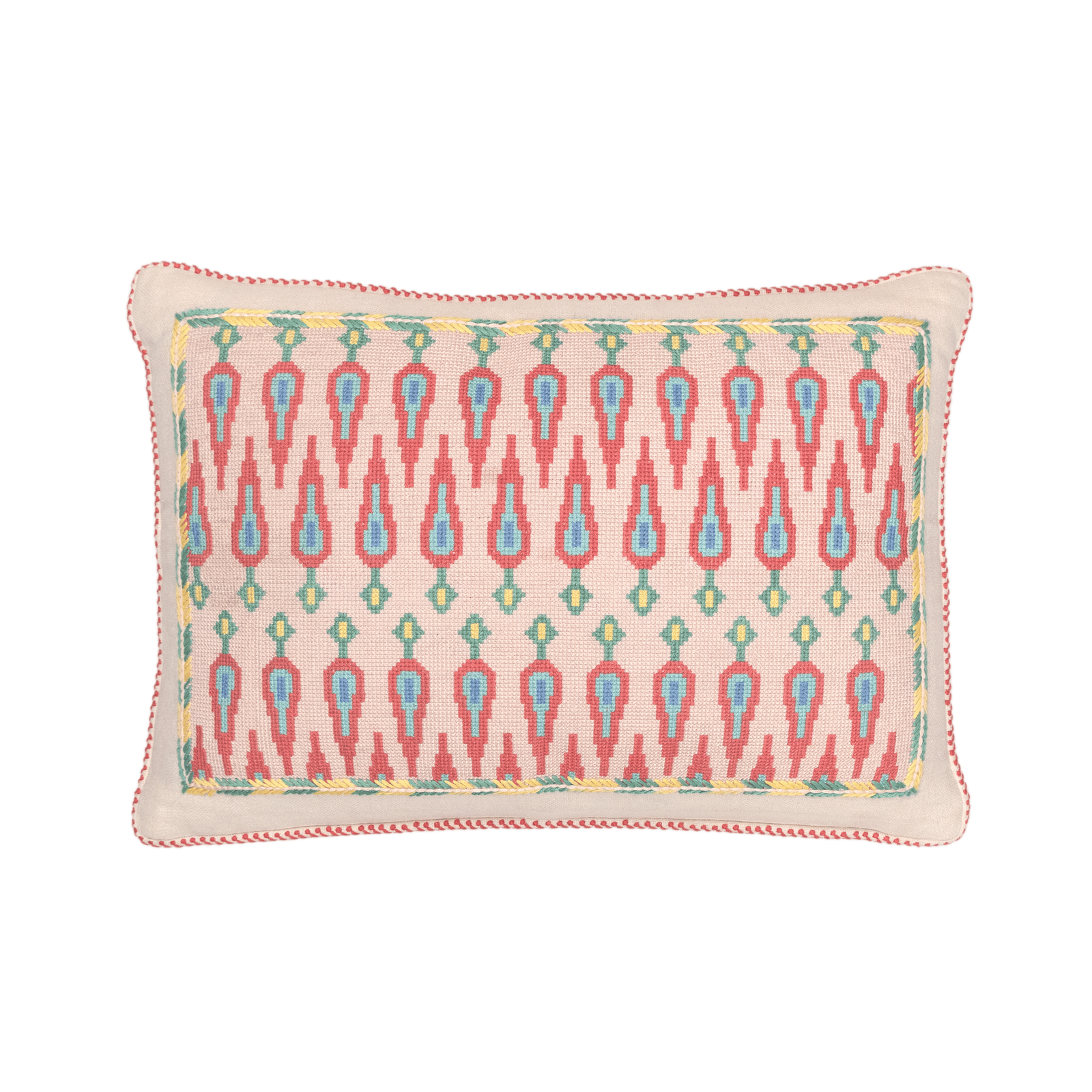 Cross-Stitch Pillow Cover 14×20 in