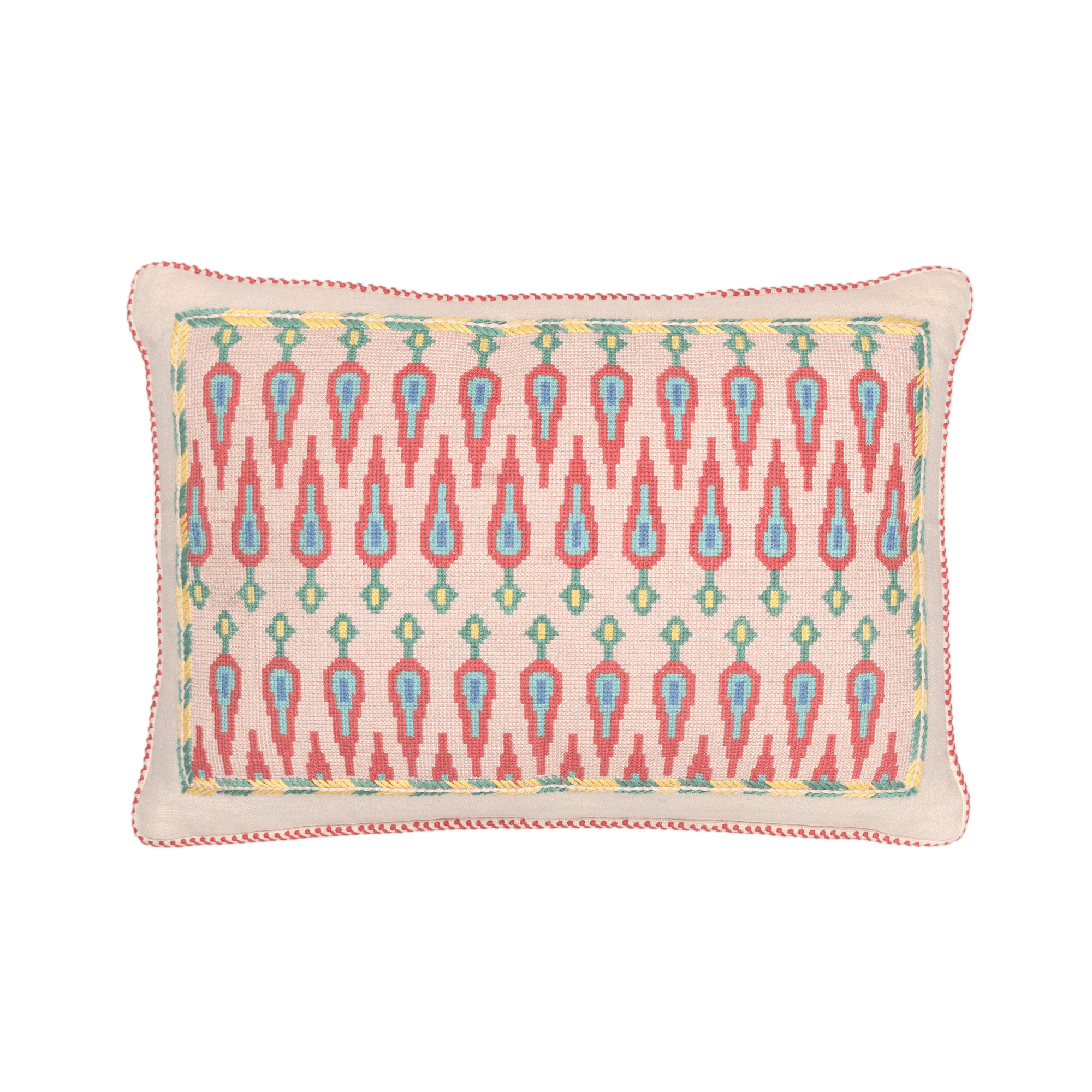 Cross-Stitch Pillow Cover 14×20 in