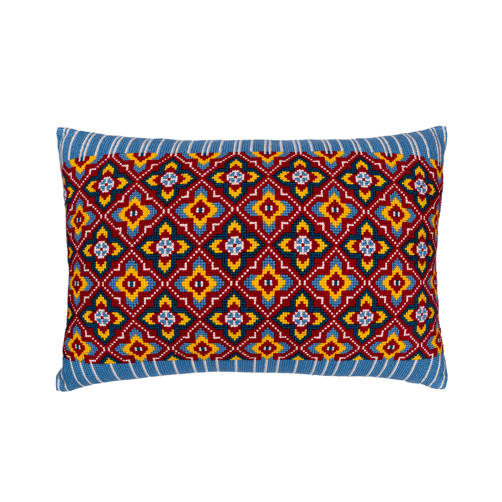 Cross-Stitch Pillow Cover 14×20 in