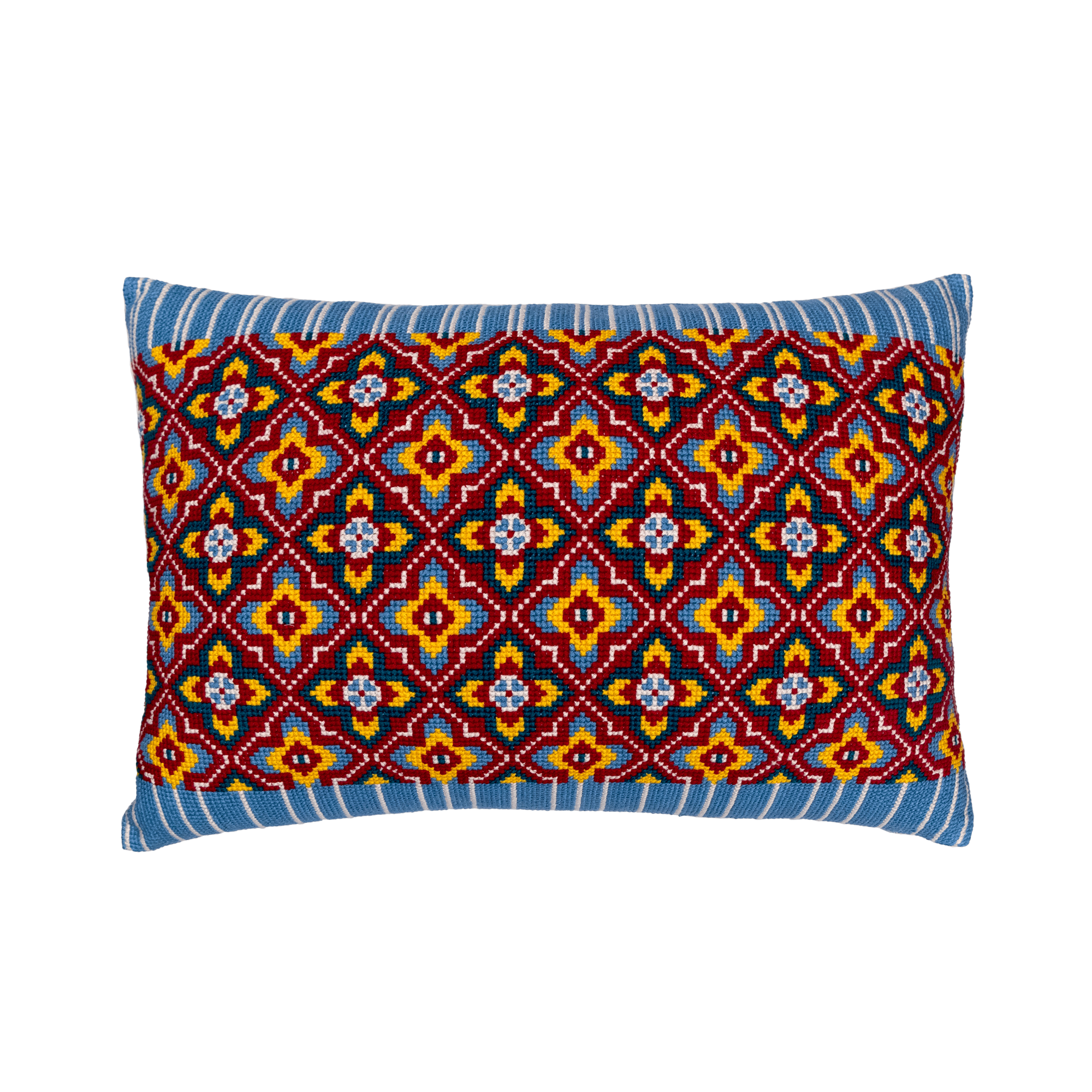 Cross-Stitch Pillow Cover 14×20 in