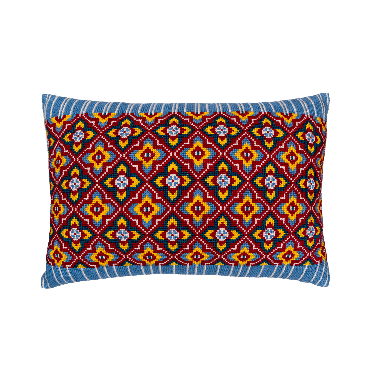 Cross-Stitch Pillow Cover 14×20 in