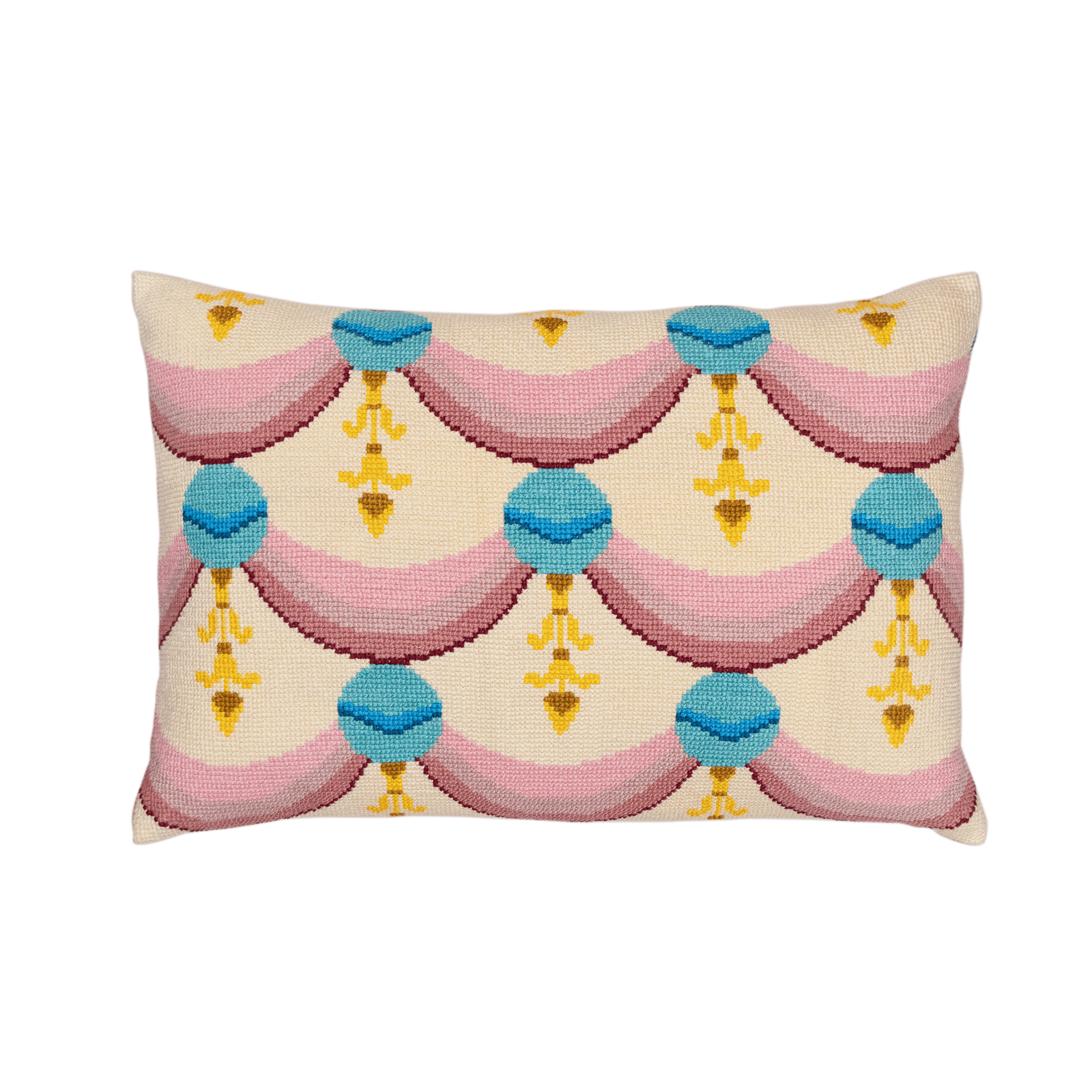 Cross-Stitch Pillow Cover 14×20 in