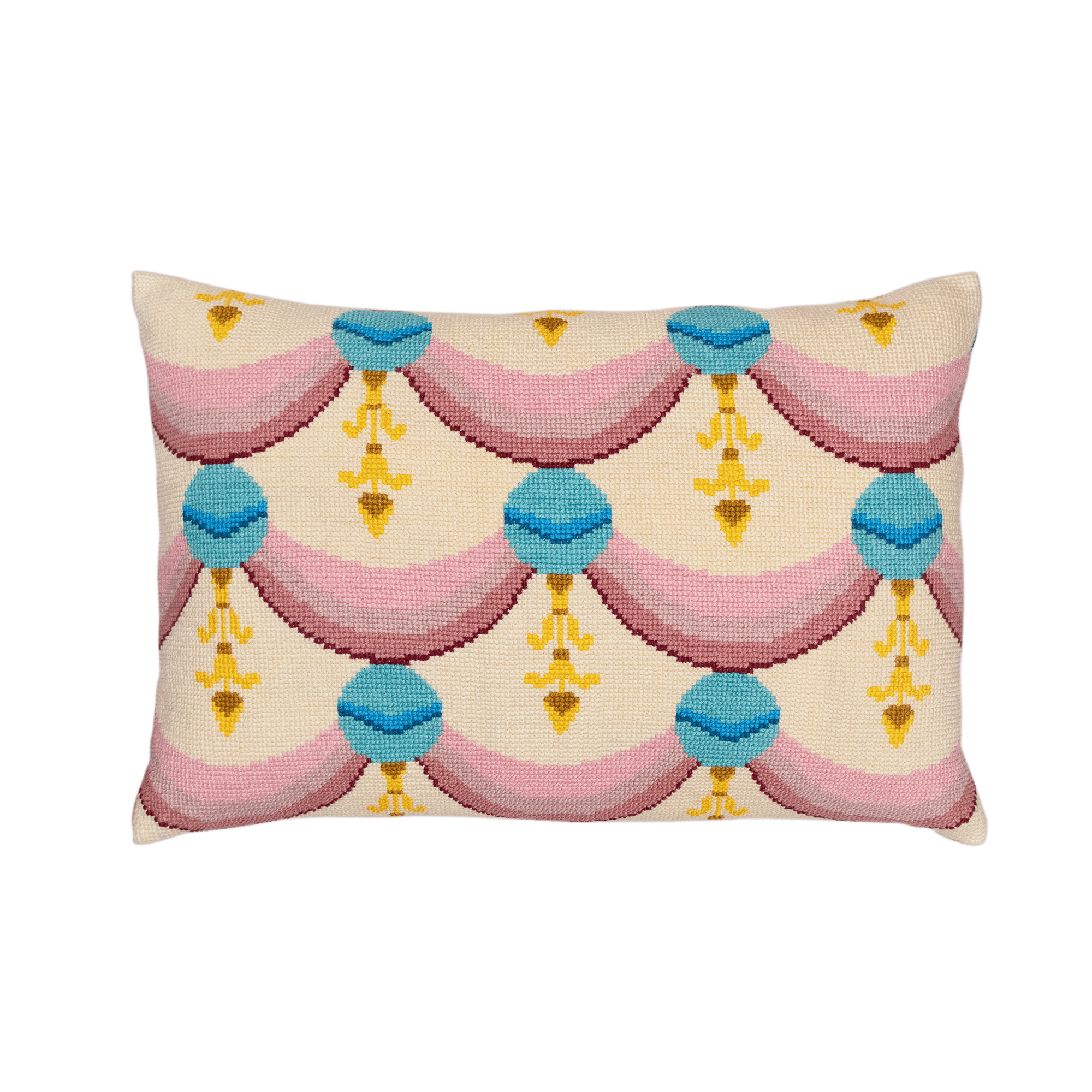 Cross-Stitch Pillow Cover 14×20 in