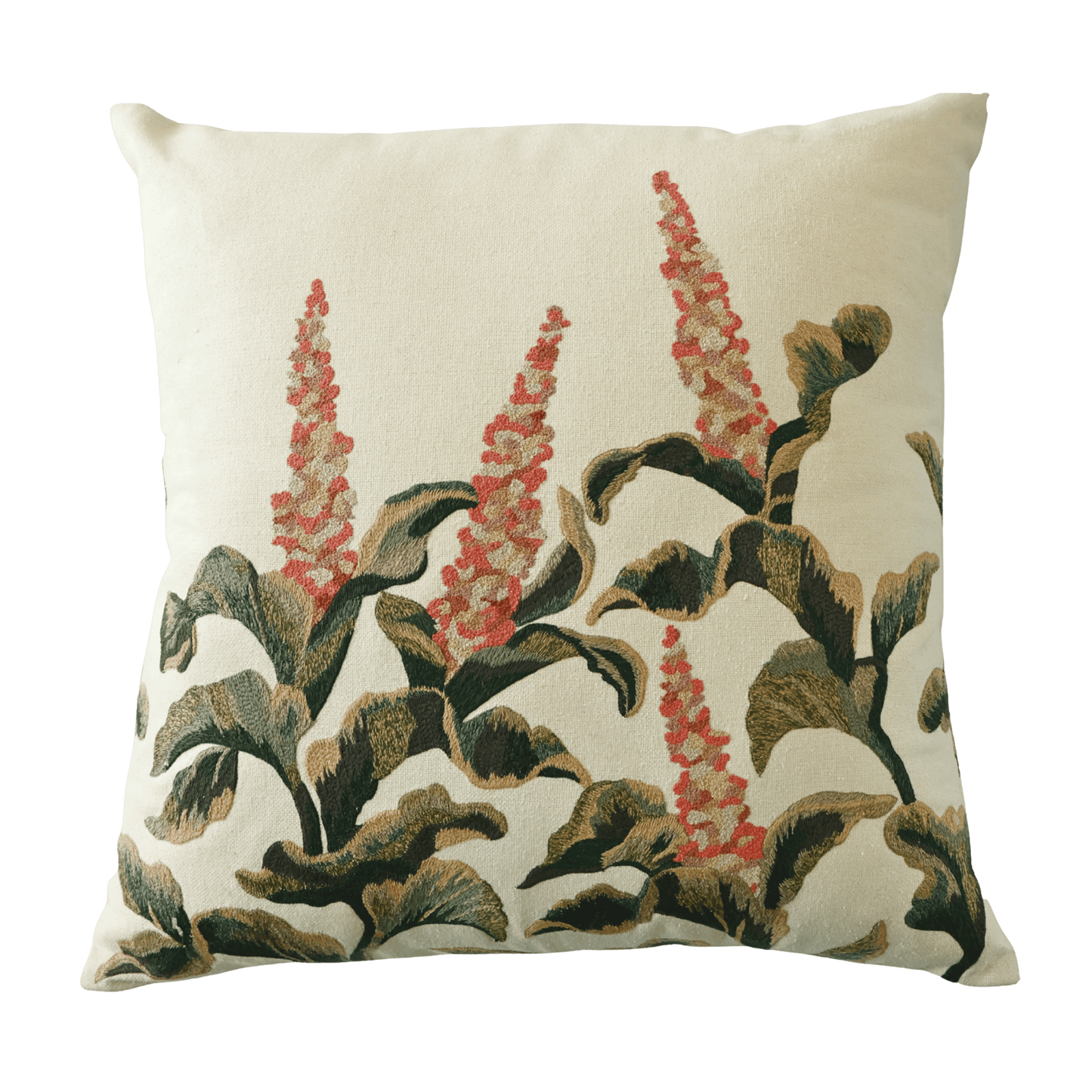 Tapestry Hand Embroidered Silk Pillow Cover 20×20 in