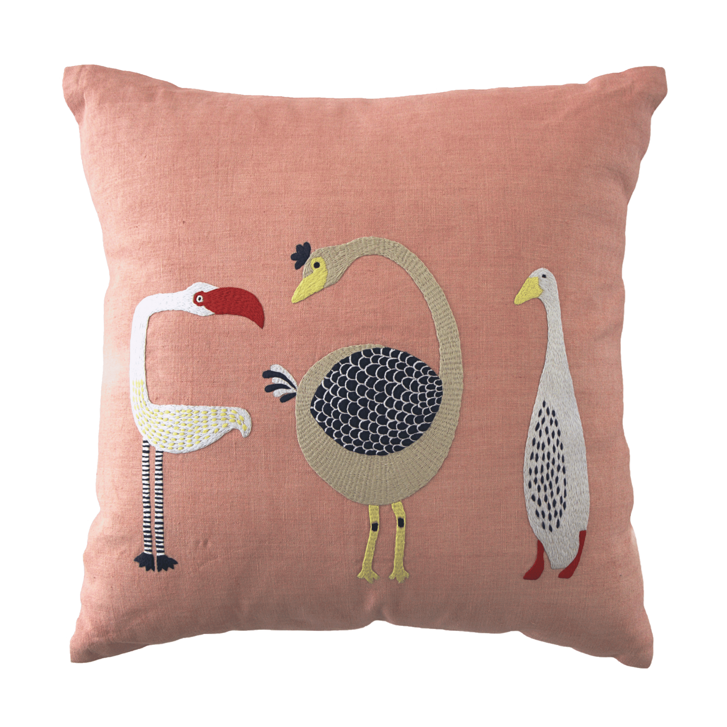 Embroidered Pillow - 20x20 in